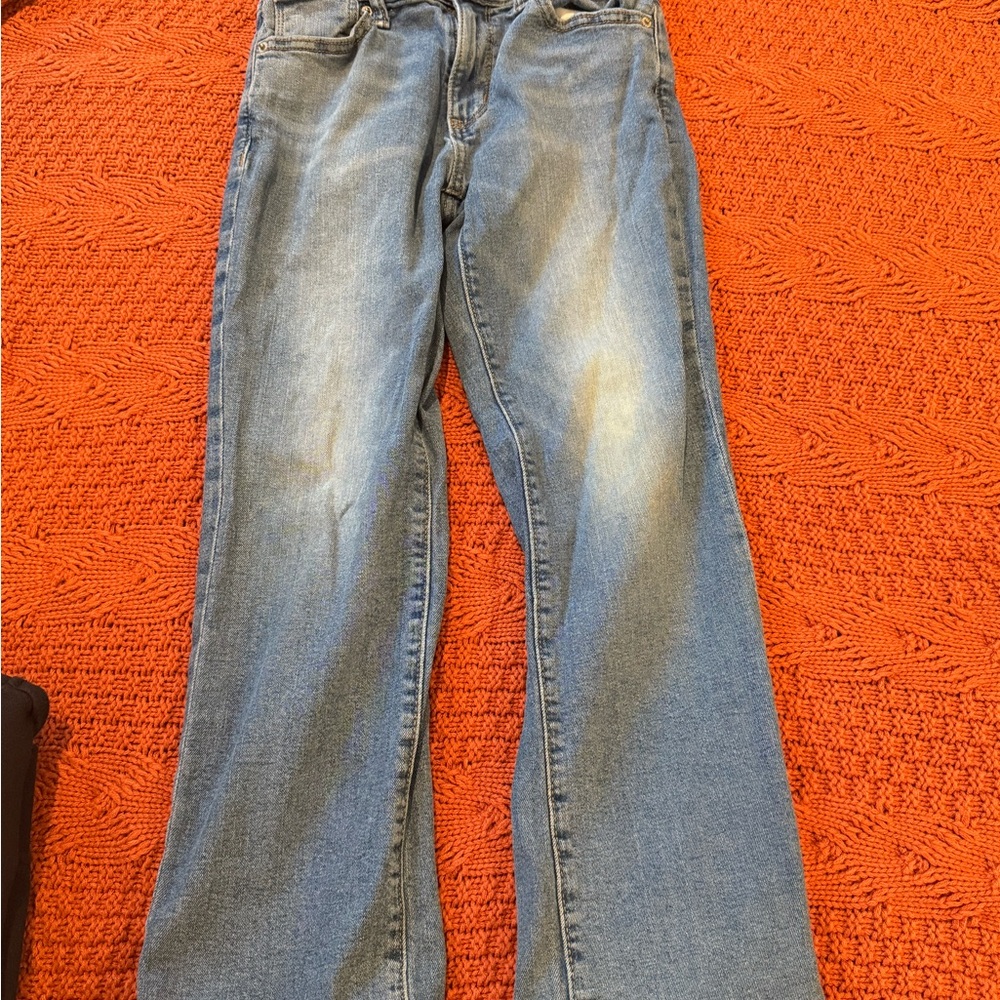 Old Navy Blue Flare Wide Leg Jeans
